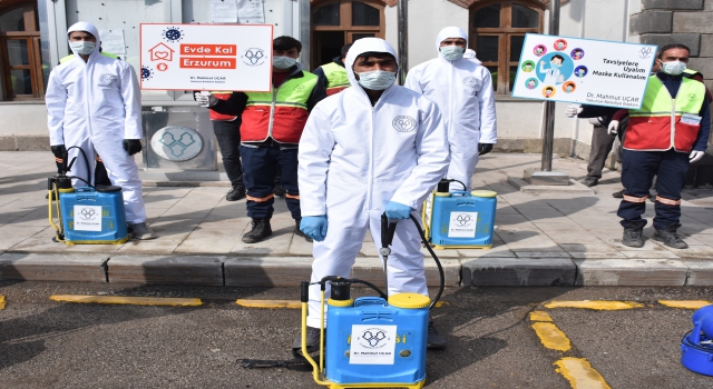 Erzurum’da koronavirüs ile mücadelede özel ekipler iş başında
