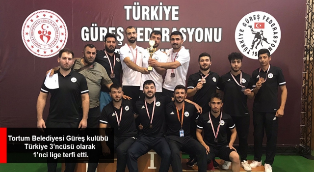 Tortum Belediyesi Güreş kulübü Türkiye 3’ncüsü olarak 1’nci lige terfi etti.