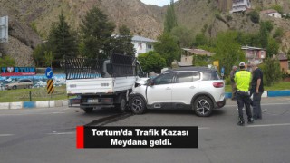 Tortum'da Trafik Kazası meydana geldi.
