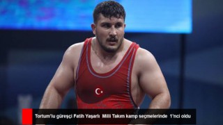 Tortum’lu güreşçi Fatih Yaşarlı Milli Takım kamp seçmelerinde 1’nci oldu