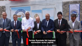 Tortum İlçesinde Süt toplama merkezinin açılışı yapıldı.